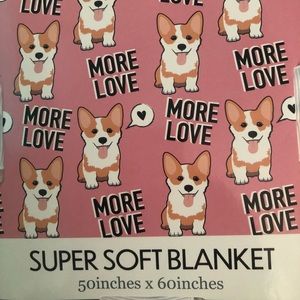 Soft Corgi blanket